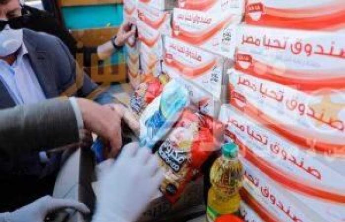 صندوق”تحيا مصر” يهدى أسر العمالة غير المنتظمة بدمياط أطنانًا من المواد الغذائية