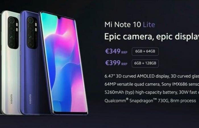 شاومي تعلن رسميًا عن هاتف Mi Note 10 Lite