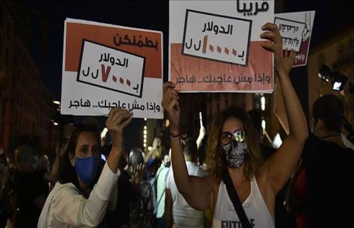 احتجاجات تنديدا بالسياسة المصرفية في لبنان .. بالفيديو