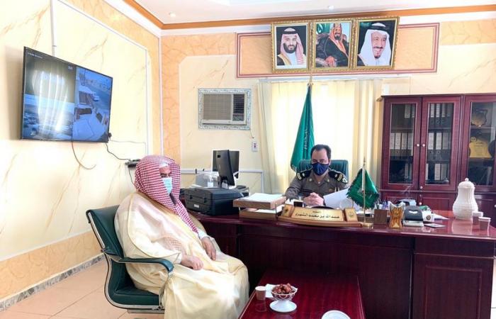 مدير هيئة الأمر بالمعروف في نجران يتفقّد هيئة محافظة بدر الجنوب