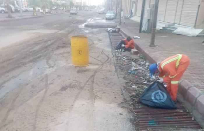 "أمطار غزيرة بتربة تستنفر البلدية لتنظيف المصارف وفتح الطرق