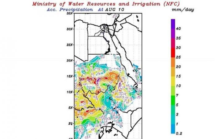 خفيفة إلى غزيرة.. "التنبؤ بالفيضان" يكشف خريطة الأمطار على دول حوض النيل (خرائط)