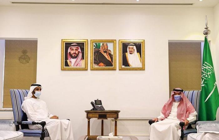 "الخريجي" يبحث مع السفير الإماراتي بالرياض العلاقات الثنائية بين البلدين