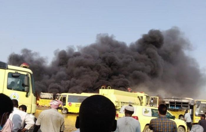 حريق يلتهم 7 باصات مدرسية بـ"أبو عريش".. ومطالبات بالتحقق من سلامتها قبل عودة الدوام