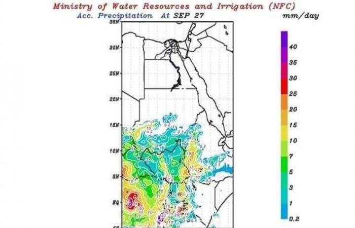 "التنبؤ بالفيضان" يكشف احتمالية سقوط أمطار على مصر (خرائط)