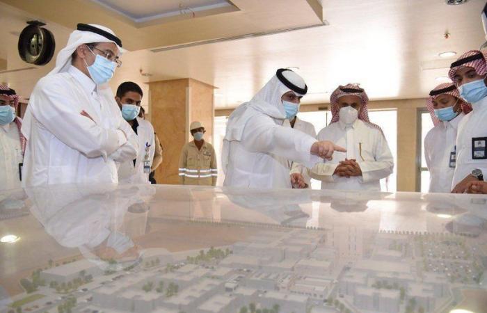"العمرو" يتفقد مشروع البرج الطبي الجديد بمستشفى الملك سلمان بالرياض