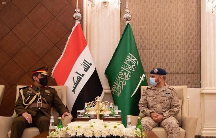 "الرويلي" يبحث مع أركان الجيش العراقي آفاق التعاون العسكري بين البلدين