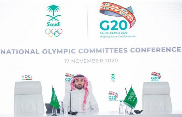 الفيصل: استدامة القطاع الرياضي أمر مهم لنمو الاقتصاد.. باخ: إدراج الرياضة في رؤية المملكة 2030 يؤكد أهميتها