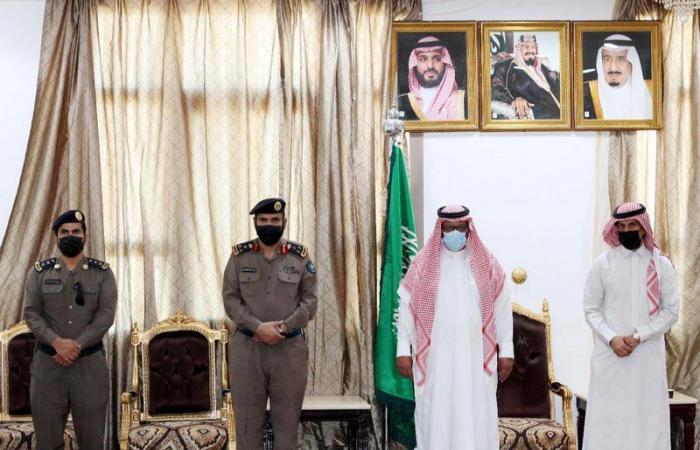 محافظ يدمة يستقبل "الشهراني" وأعضاء لجنة الدفاع المدني بمنطقة نجران