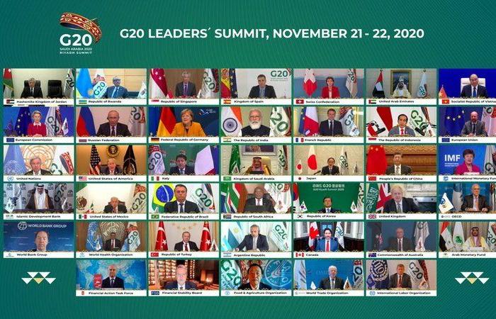 قادة العشرين يؤكدون ضرورة تنسيق الإجراءات العالمية والتعاون متعدد الأطراف