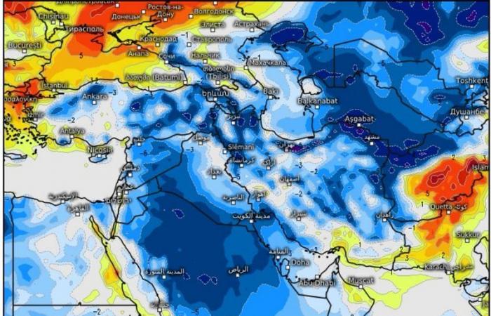 "التميمي": موجة باردة إجازة الأسبوع المقبل وذروتها بهذه المناطق
