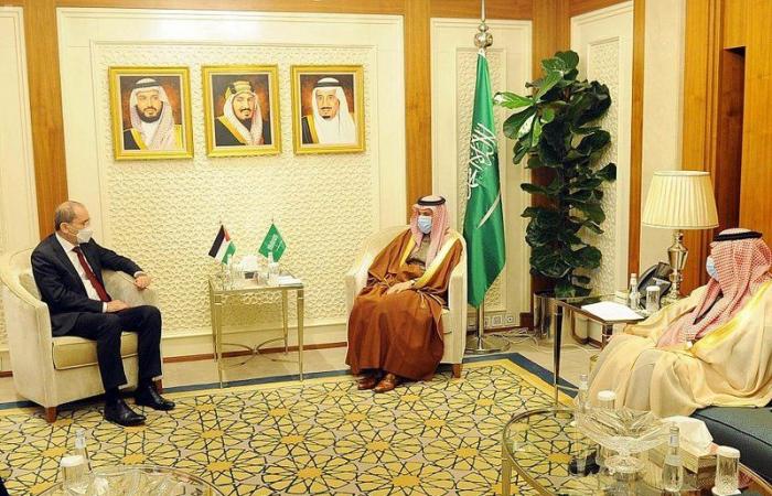 اتفاق سعودي أردني على ضرورة التوصل لحلٍ عادلٍ للقضية الفلسطينية واستئناف مفاوضات السلام