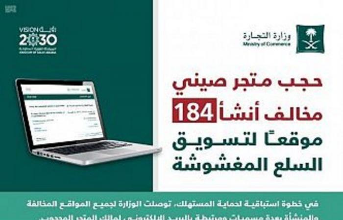 "التجارة" ترصد متجرًا إلكترونيًّا صينيًّا مخالفًا يستهدف السوق السعودي بالبضائع المغشوشة والعروض الوهمية