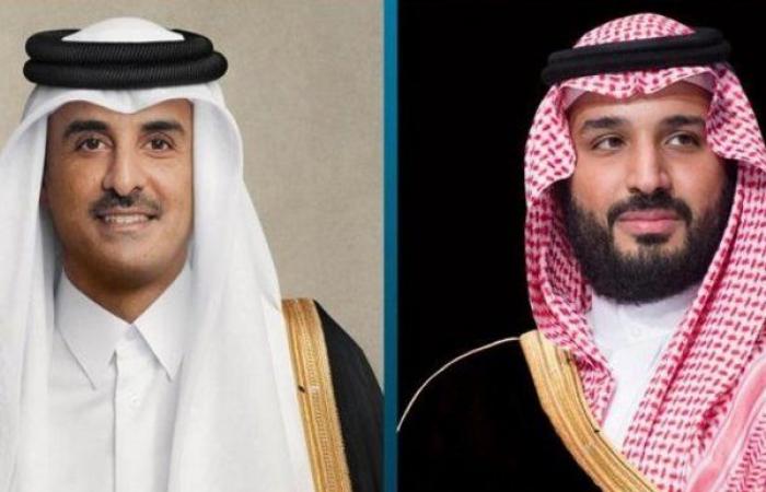 ولي العهد يبحث مع أمير قطر مبادرتَيْ "السعودية الخضراء" و"الشرق الأوسط"