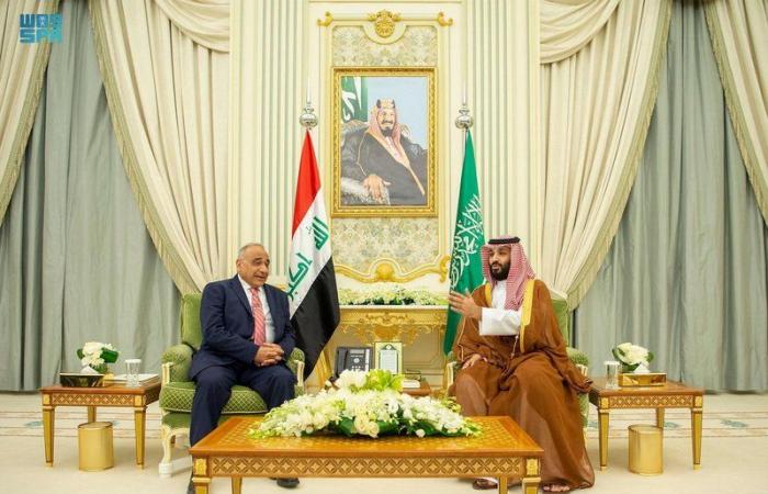 ولي العهد ورئيس الوزراء العراقي يتفقان على تأسيس صندوق مشترك بقيمة 3 مليارات دولار