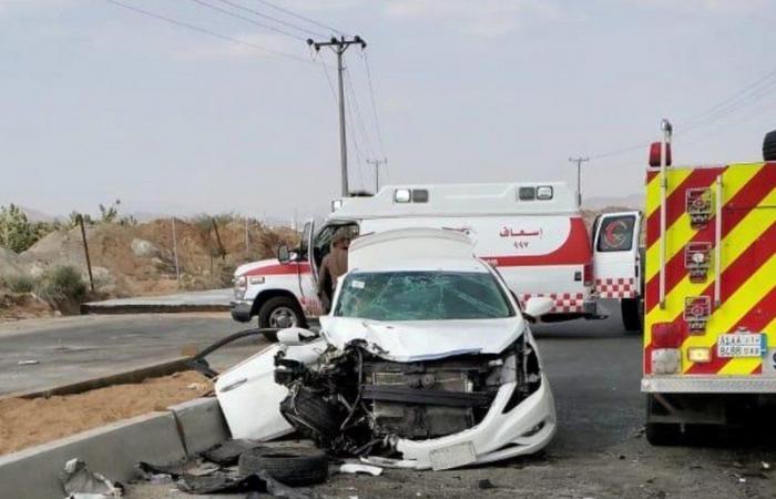 مصرع شخص وإصابة 7 آخرين في حادث تصادم على طريق الجعرانة بمكة