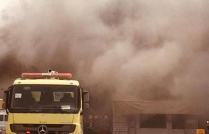 "مدني الدمام" يُخمد حريقًا نشب في ورش لصيانة السيارات