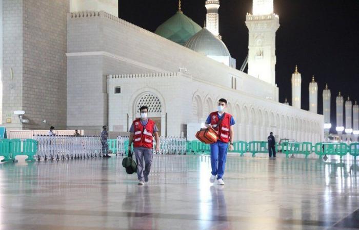 تضافُر الجهود في تحقيق تكامل الأعمال والخدمات في المسجد النبوي خلال ليلة الـ27 من رمضان