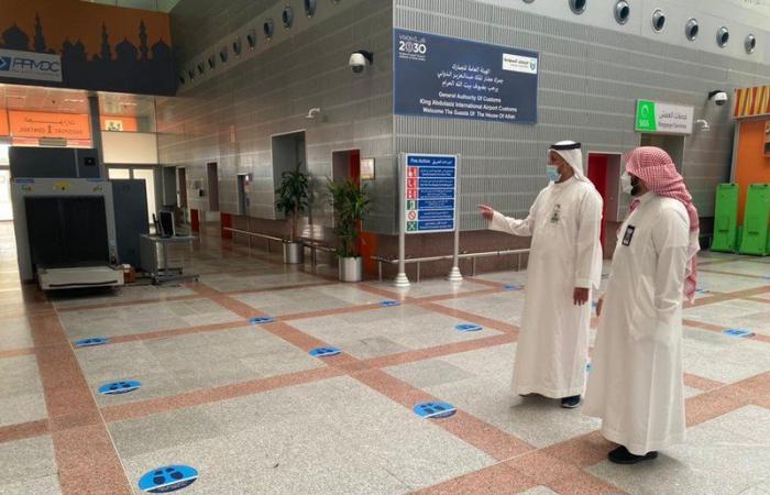 "العنزي" يتفقد مقرات استقبال الحجاج بمطار الملك عبدالعزيز الدولي بجدة