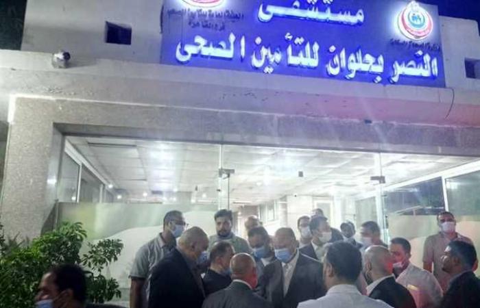 محافظ القاهرة يزور مصابي حادث تصادم قطار حلون مع 2 ميني باص (صور)
