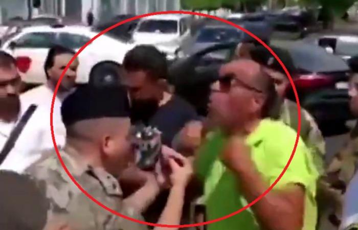 فيديو.. ضابط لبناني لمحتج: أنا موجوع أكتر منك.. ما لاقي حليب لولادي