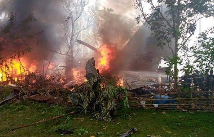 تحطم طائرة عسكرية فلبينية تُقِل 85 شخصًا