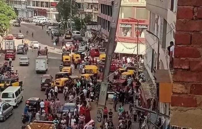 إصابة شخصين سقطت عليهما «رافعة أثاث» من الطابق الخامس بالإسكندرية (صور)