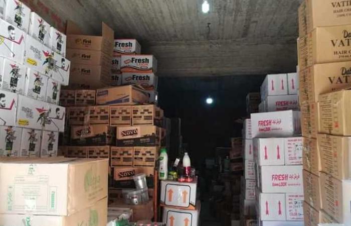 صحة الغربية : ضبط مخزن مستحضرات تجميل غير مرخص في طنطا