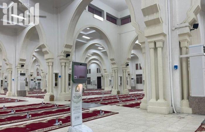شاهد..تجهيزات مسجد المشعر الحرام بمزدلفة قبيل استقبال ضيوف الرحمن