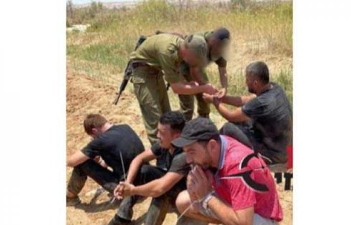 الجيش الاسرائيلي ينشر صورة للمتسللين من الاردن