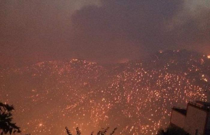 بالصور: لقطات مؤثرة من حرائق الجزائر.. دخان ورماد ونيران مستعرة تلتهم كل شيء!