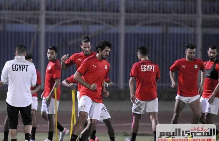 أفشة يسجل الهدف الاول لمنتخب مصر ضد الجابون من ضربة جزاء