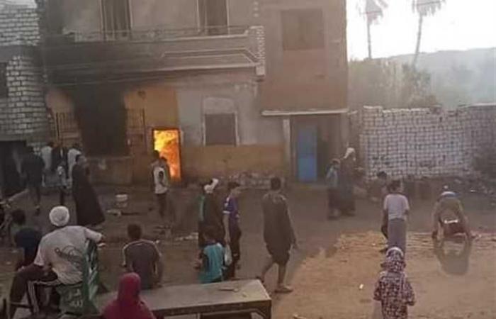 إخماد حريق بمخبز بلدي بقرية الشيخ فضل في المنيا