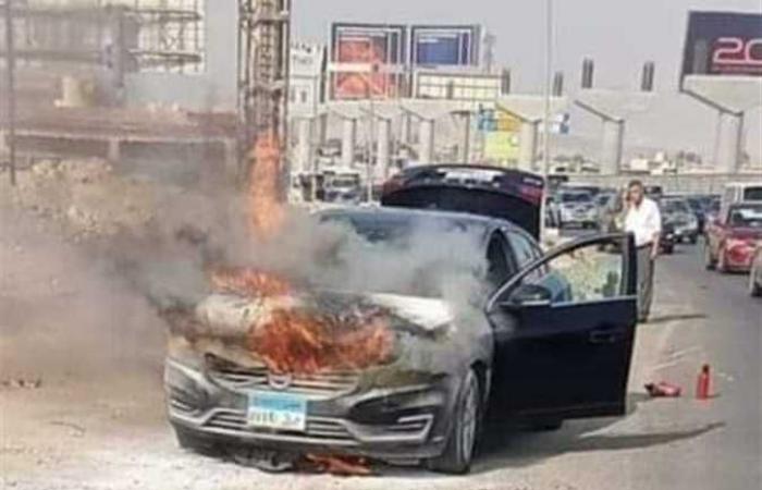 "حماية المستهلك" يطلب من صاحب سيارة محترقة على المحور التوجه إليه