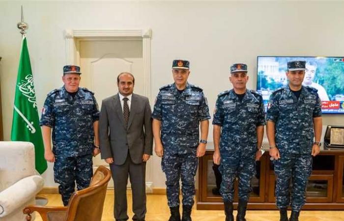 قنصل عام السعودية بالإسكندرية يستقبل قائد القوات البحرية المصرية