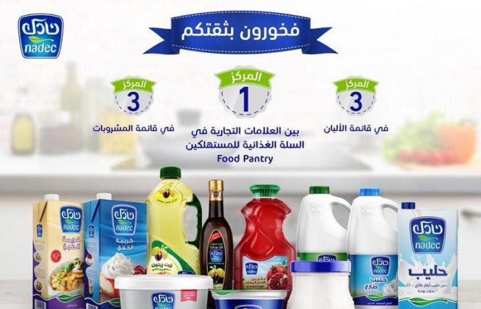 "نادك" تتصدر العلامات التجارية في السلة الغذائية لدى المستهلكين بالسعودية