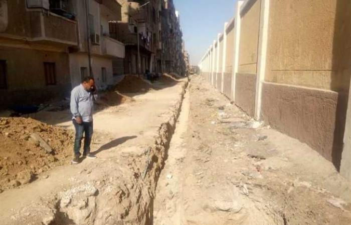 البدء في إحلال وتجديد خطوط مياه الشرب الصرف الصحي بنجع سعيد بمدينة قنا