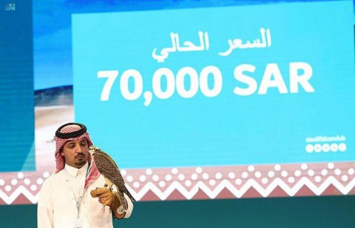 إجمالي صفقات مزاد نادي الصقور السعودي الثاني تتجاوز الـ6 ملايين ريال