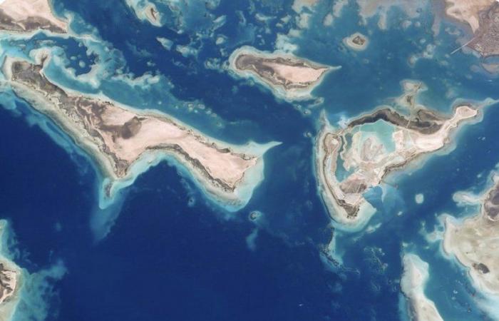 رائد فضاء ينشر صورة فضائية ويعلق: هذه الجزر المذهلة في السعودية