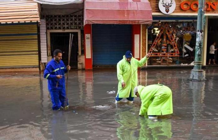 محافظ الإسكندرية: الأمطار فاقت الطاقة الاستيعابية لشبكات الصرف (صور)