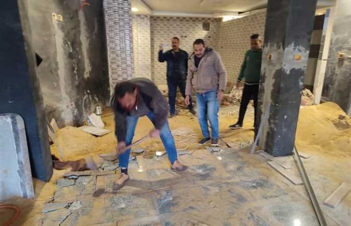 الجيزة: إزالة حالات تحويل وحدات سكنية لمحلات بحدائق الأهرام