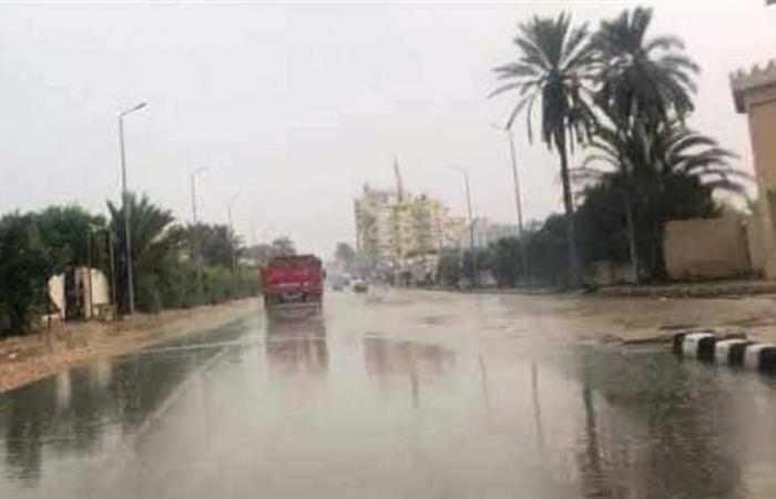 شمال سيناء تتعرض لسقوط أمطار خفيفة مع انخفاض درجات الحرارة