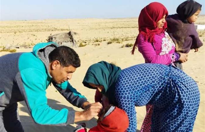 شوشة: تطعيم 99% من المستهدفين بالحملة القومية لشلل الأطفال بشمال سيناء