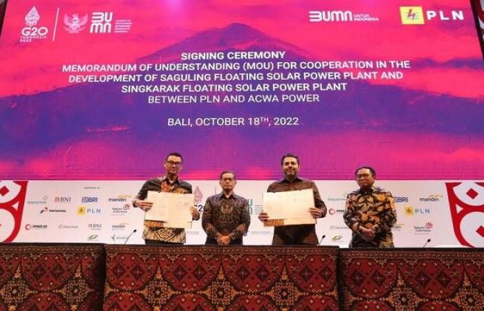 أكوا باور تدخل إندونيسيا لأول مرة بمشروعين للطاقة الشمسية الكهروضوئية