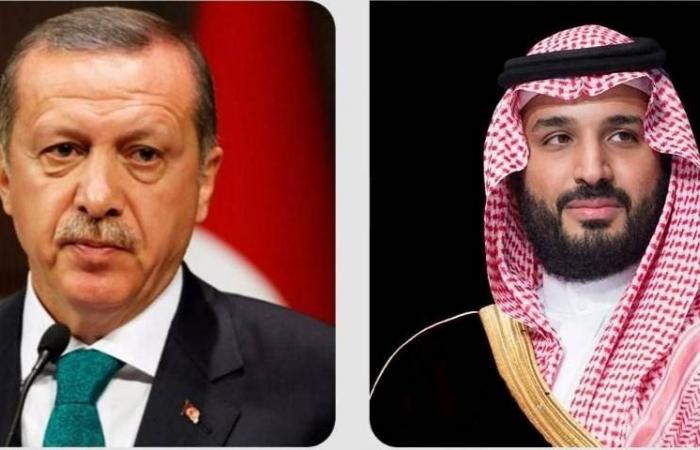 ولي العهد لأردوغان: المملكة تساند تركيا لتجاوز هذه الكارثة