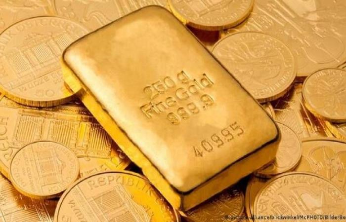 الذهب يفقد 30 دولارا ويهبط 1.5% مع ارتفاع الأسهم بالبورصات العالمية