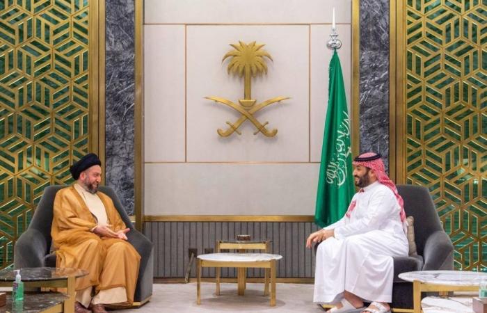 الأمير محمد بن سلمان يستقبل زعيم تيار الحكمة العراقي