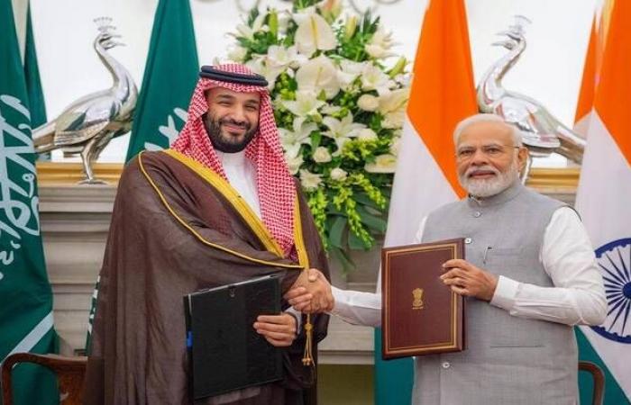 ولي العهد السعودي ورئيس وزراء الهند يوقعان محضر مجلس الشراكة الاستراتيجي