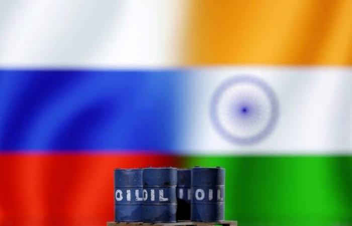 واردات الهند من النفط الروسي تسجل أدنى مستوياتها جراء العقوبات