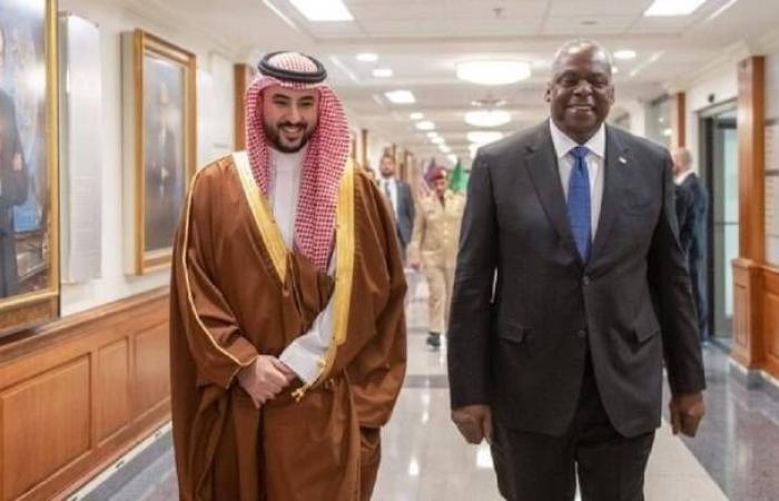 السعودية وأمريكا تبحثان تعزيز العلاقات العسكرية والمستجدات الإقليمية